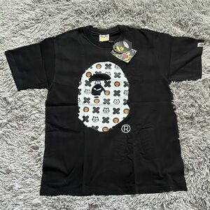 Black Graphic T-Shirt with Ape